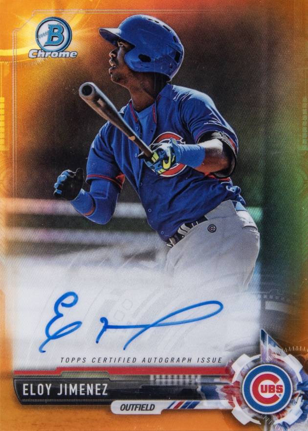 2017 Bowman Prospects Autographs Eloy Jimenez #EJ Baseball Card