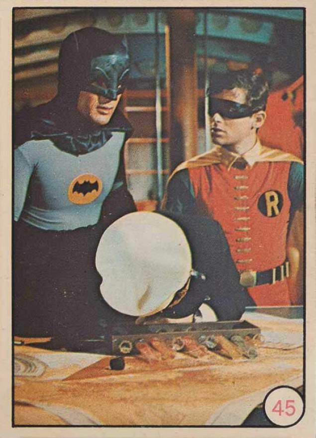 1966 Batman Color Photo O-Pee-Chee Batman & Robin #45 Non-Sports Card