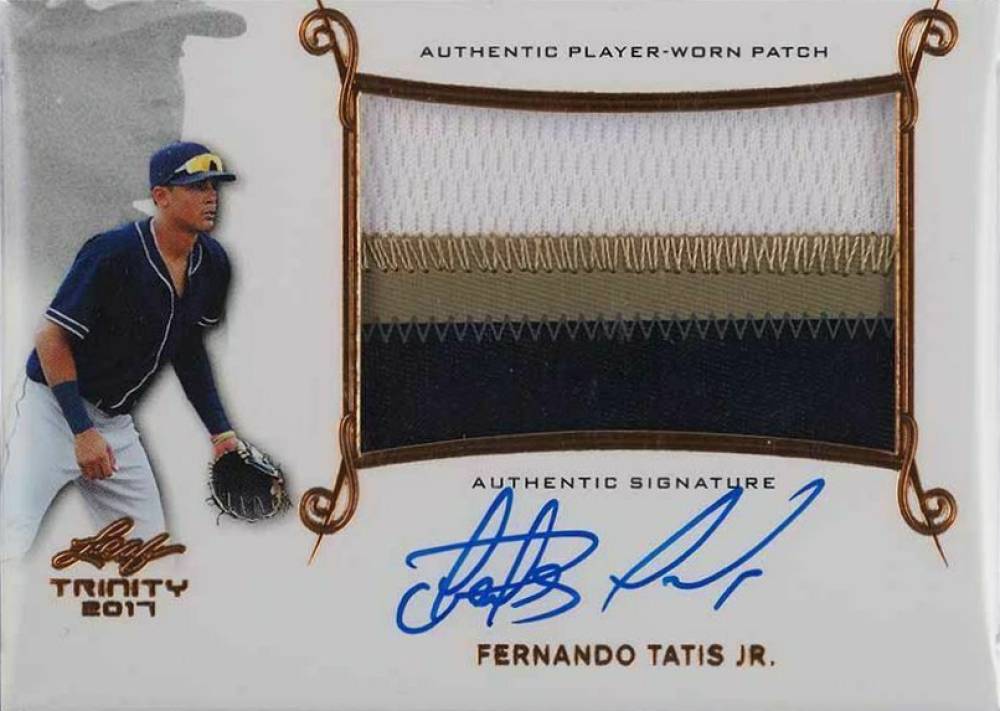 2017 Leaf Trinity Patch Autograph Fernando Tatis Jr. #PAFTJ Baseball Card