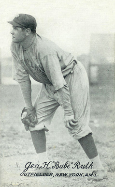 1921 Exhibits 1921 (Set 1) Geo. H. "Babe" Ruth # Baseball Card