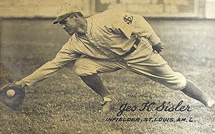 1921 Exhibits 1921 (Set 1) Geo. H. Sisler #56 Baseball Card