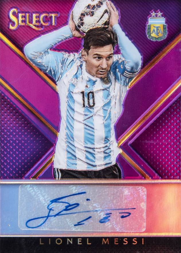 2015 Panini Select Signatures Lionel Messi #SS-LM Soccer Card