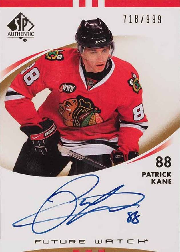 2007 SP Authentic Patrick Kane #204 Hockey Card