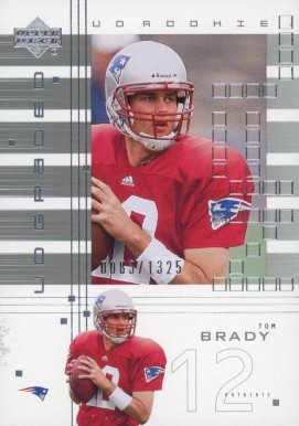 2000 Upper Deck Graded Tom Brady #104 Football Card