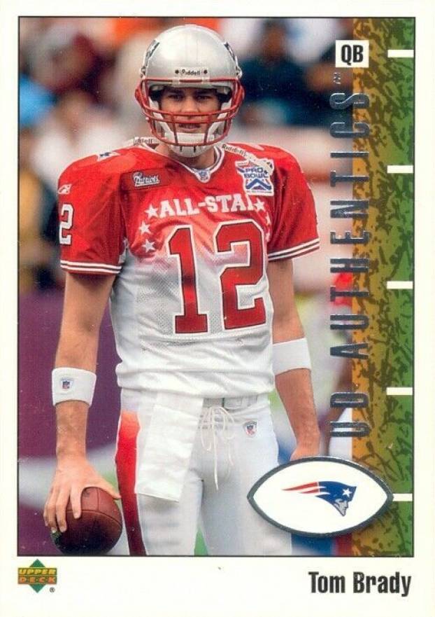 2002 Upper Deck Authentics Tom Brady #52 Football Card