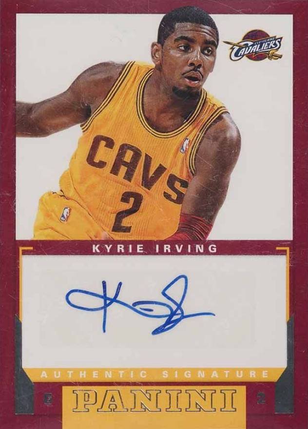 2012 Panini Rookie Autographs Kyrie Irving #1 Basketball Card