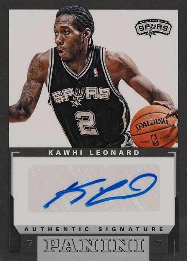 2012 Panini Rookie Autographs Kawhi Leonard #27 Basketball Card