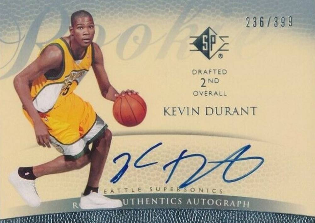 2007 SP Authentic  Kevin Durant #152 Basketball Card