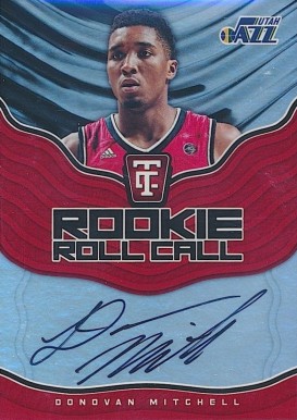 2017 Totally Certified Rookie Roll Call Autographs  Donovan Mitchell #DM Basketball Card