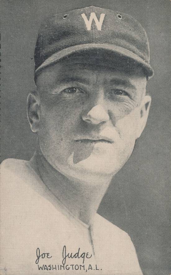 1922 Exhibits 1922 (Set 2) Joe Judge #32 Baseball Card