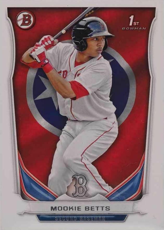 2014 Bowman Prospects  Mookie Betts #BP109 Baseball Card