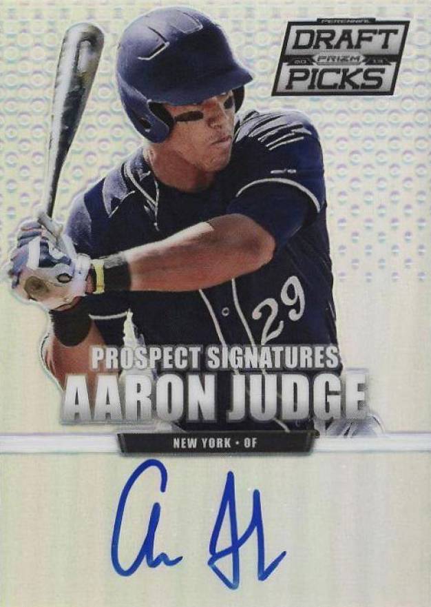 2013 Panini Prizm Perennial Draft Picks Prospect Signatures Aaron Judge #33 Baseball Card