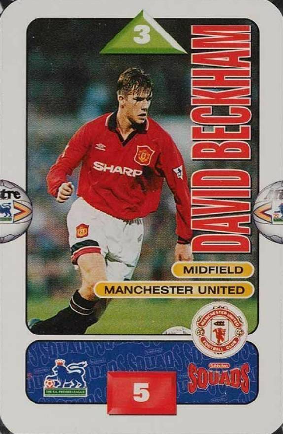 1996 Hasbro Subbuteo Squads David Beckham # Soccer Card