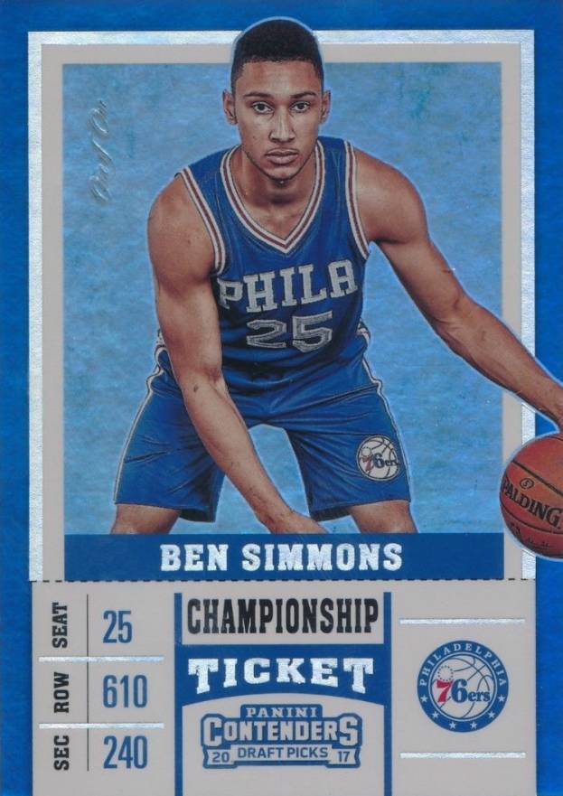 2017 Panini Contenders Draft Picks Ben Simmons #3 Basketball Card