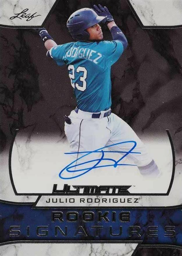 2019 Leaf Ultimate Rookie Signatures Julio Rodriguez #RSJR1 Baseball Card