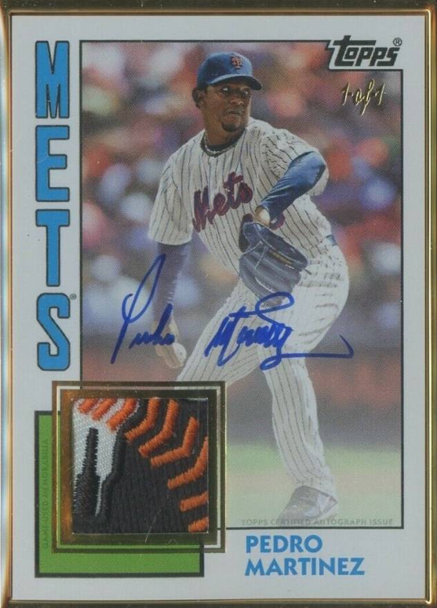 2019 Topps Transcendent Collection Autograph Patches 1/1 Pedro Martinez #PM Baseball Card