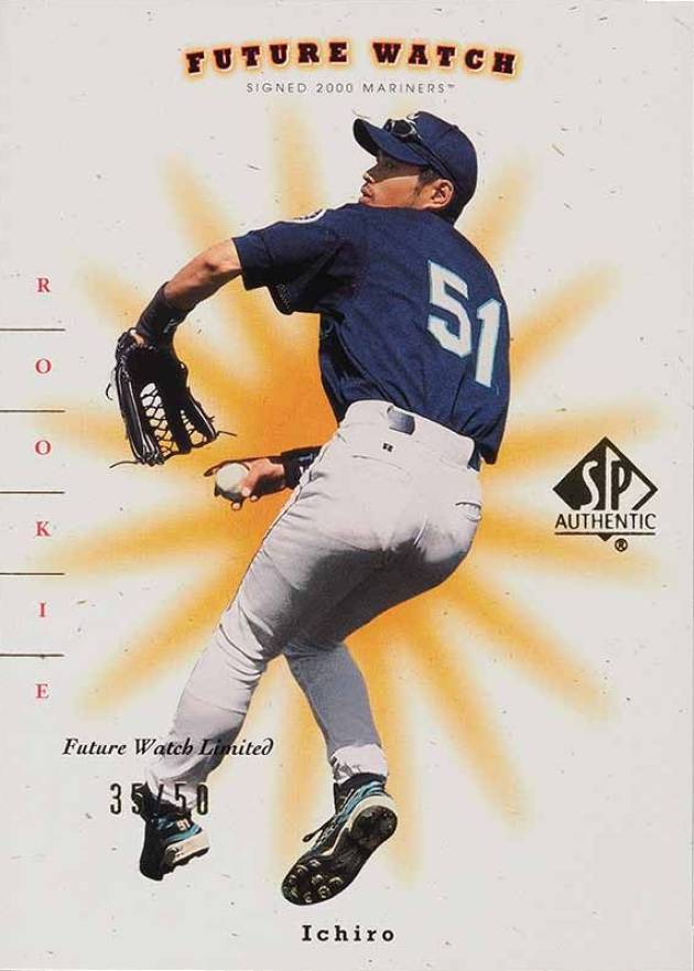 2001 SP Authentic  Ichiro #91 Baseball Card
