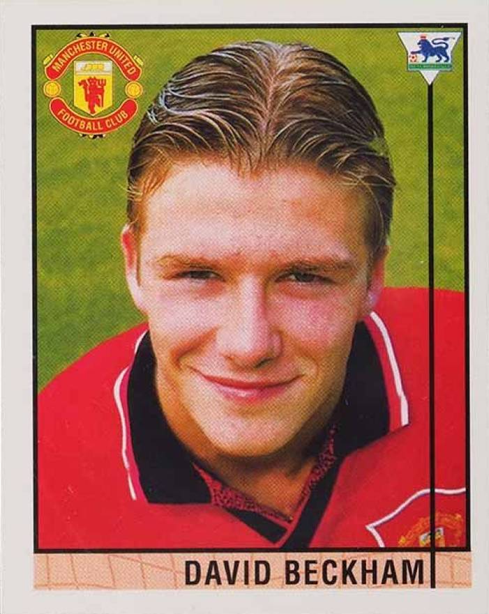 1995 Merlin's Premier League 96 Sticker David Beckham #40 Soccer Card