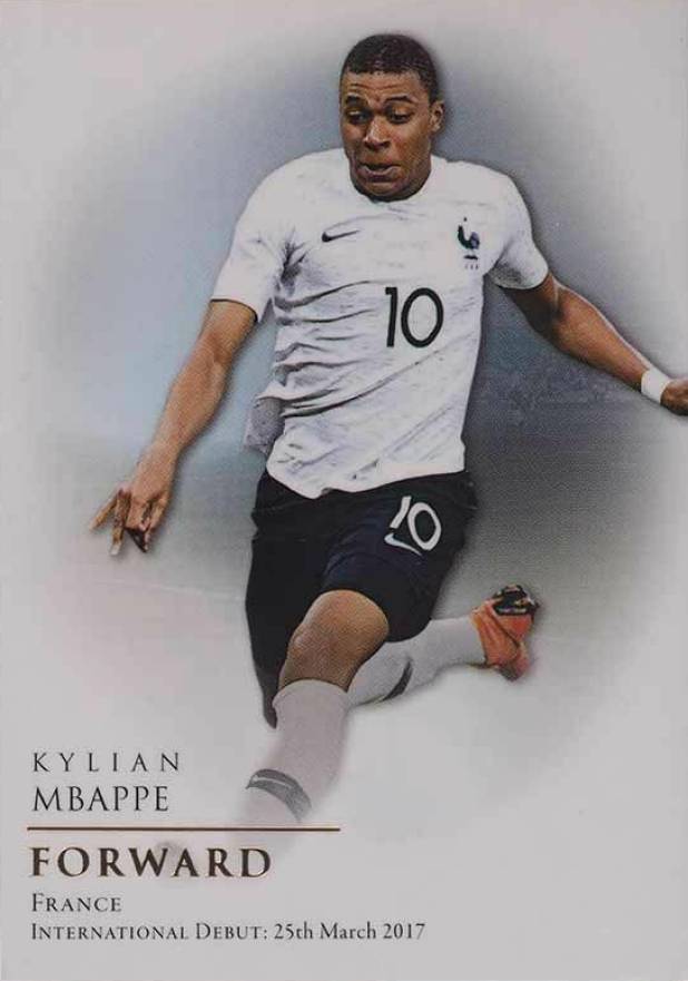 2018 Futera Unique World Football Kylian Mbappe #079 Soccer Card