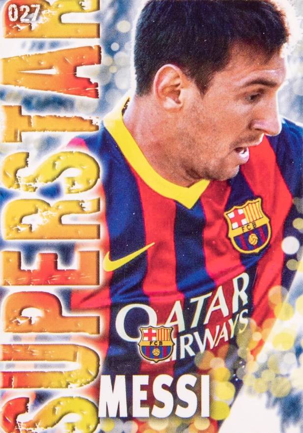 2014 Mundicromo Las Fichas Quiz de La Liga Lionel Messi #27 Soccer Card