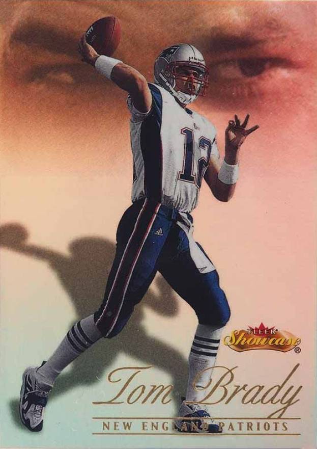 2000 Fleer Showcase Tom Brady #136 Football Card