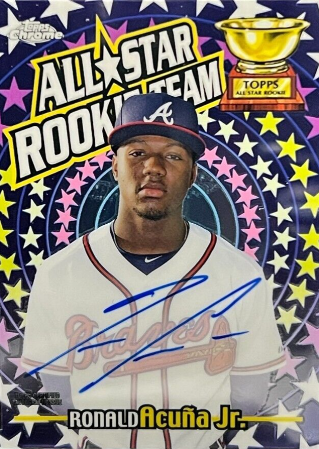 2020 Topps Chrome All-Star Rookie Team Autographs Ronald Acuna Jr. #RCTARAJ Baseball Card