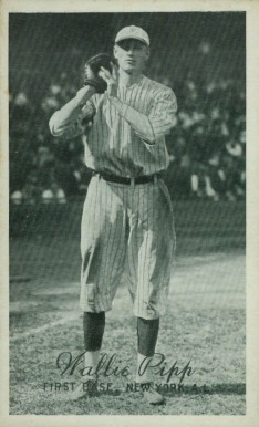 1923 Exhibits 1923-24 (Set 3) Wallie Pipp # Baseball Card