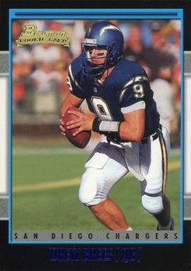 2001 Bowman Drew Brees #164 Football Card