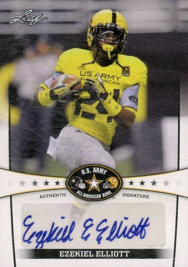 2013 Leaf U.S. Army All-American Bowl Autographs Ezekiel Elliott #BAEE1 Football Card