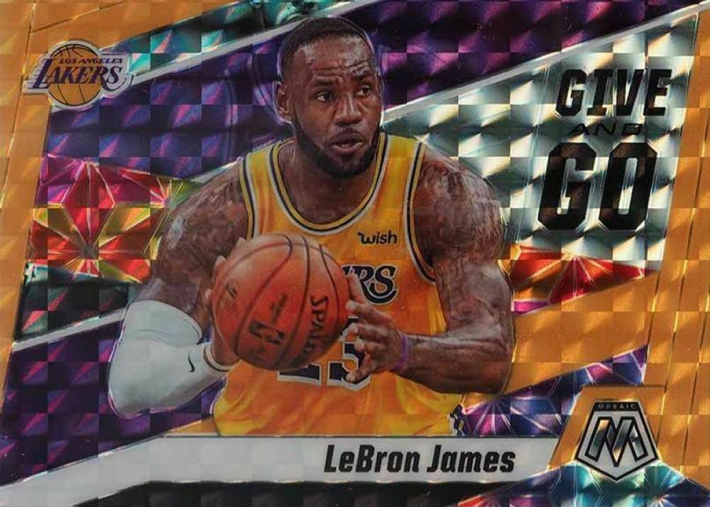 2019 Panini Mosaic Give and Go LeBron James #8 Basketball Card