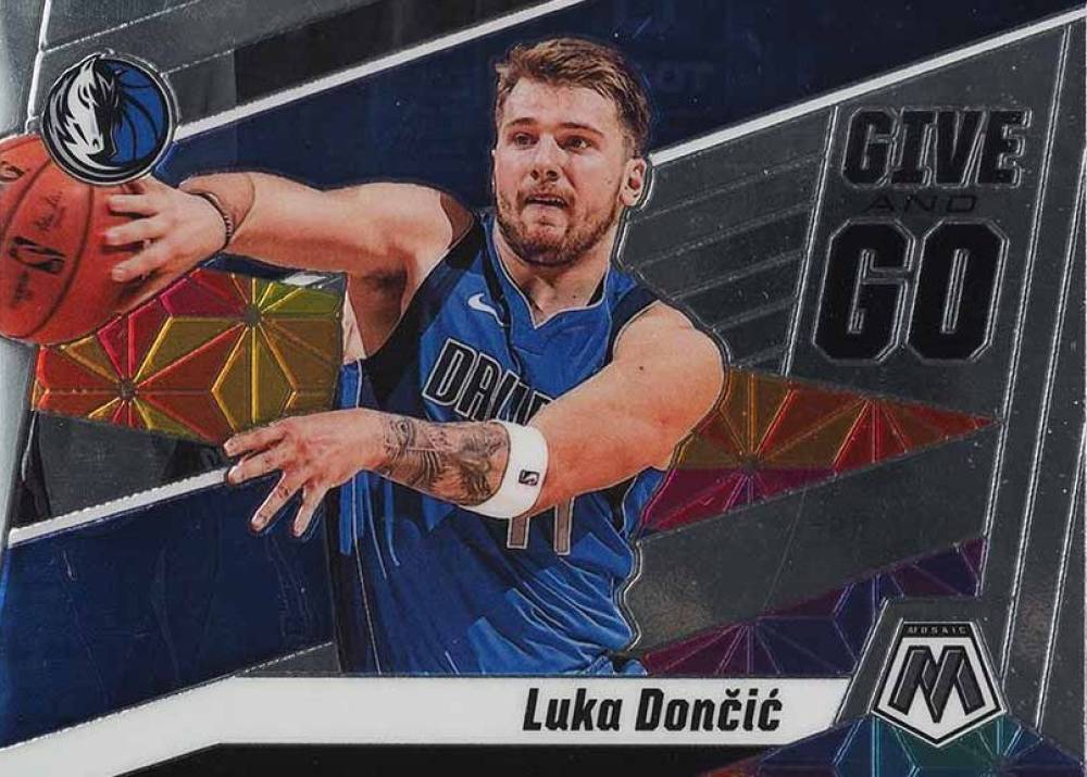 2019 Panini Mosaic Give and Go Luka Doncic #10 Basketball Card