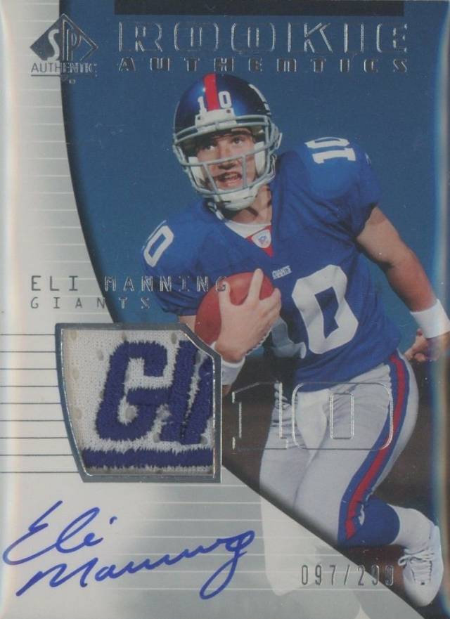 2004 SP Authentic  Eli Manning #216 Football Card