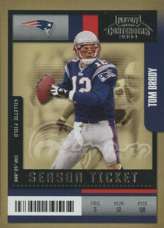 2004 Playoff Contenders Tom Brady #60 Football Card