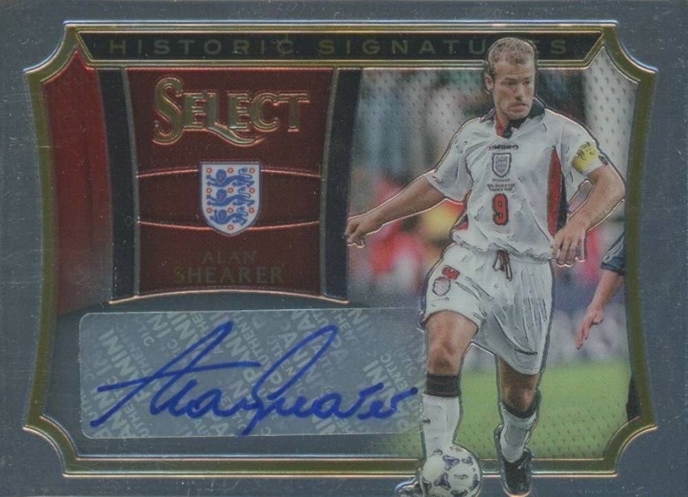 2015 Panini Select Historic Signatures Alan Shearer #HS-AS Soccer Card