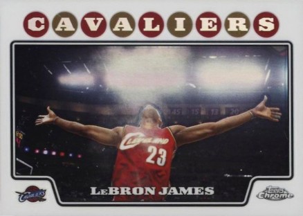 2008 Topps Chrome LeBron James #23 Basketball Card