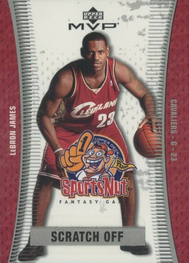 2003 Upper Deck MVP Sports Nut LeBron James #SN90 Basketball Card