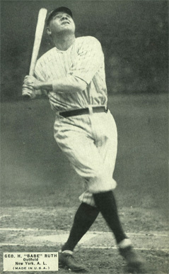 1925 Exhibits 1925 (Set 4) George H. "Babe" Ruth # Baseball Card