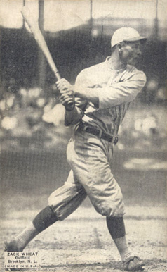 1925 Exhibits 1925 (Set 4) Zach Wheat # Baseball Card
