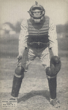 1925 Exhibits 1925 (Set 4) Frank Snyder # Baseball Card