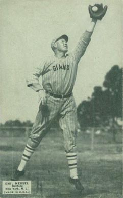 1925 Exhibits 1925 (Set 4) Emil Meusel # Baseball Card