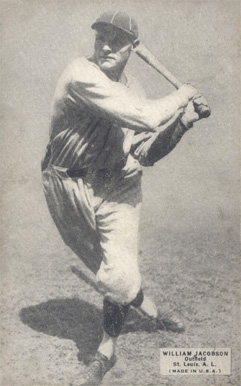 1925 Exhibits 1925 (Set 4) William Jacobson # Baseball Card