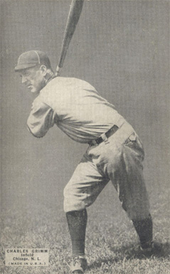 1925 Exhibits 1925 (Set 4) Charles Grimm # Baseball Card