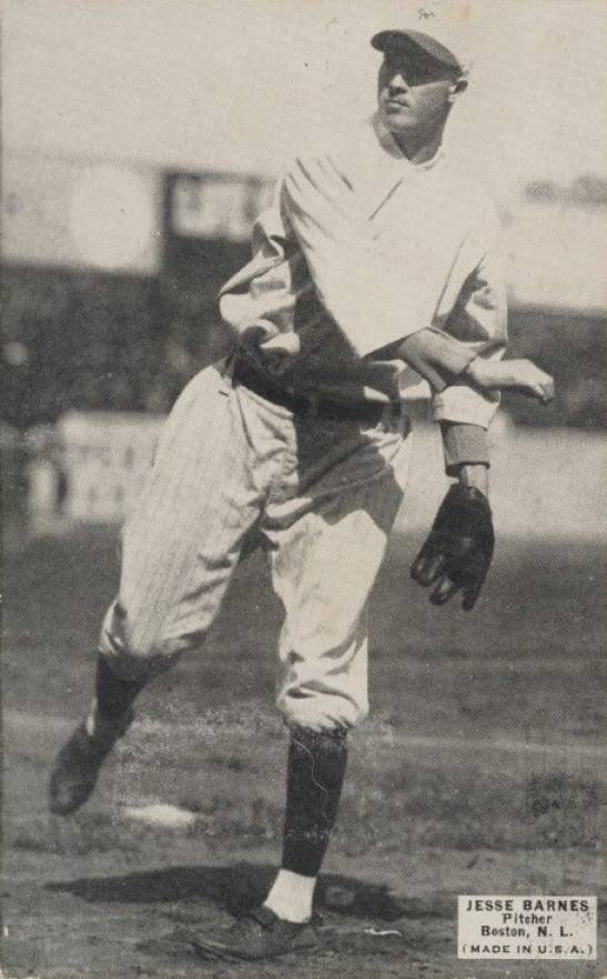 1925 Exhibits 1925 (Set 4) Jesse Barnes # Baseball Card