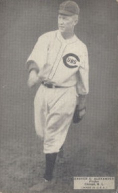 1925 Exhibits 1925 (Set 4) Grover C. Alexander # Baseball Card
