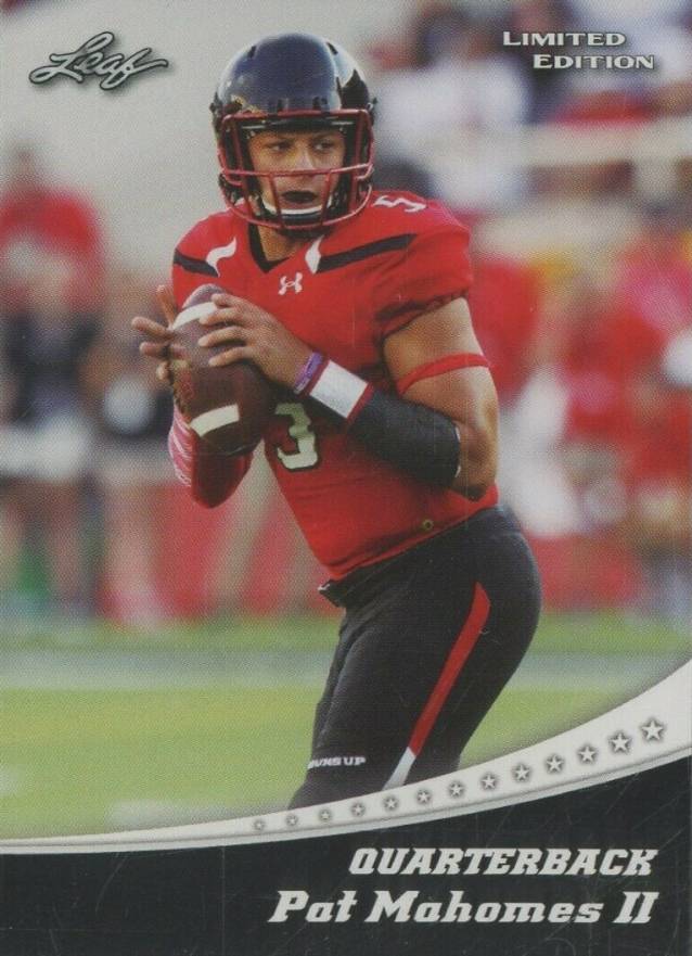 2017 Leaf Special Release Limited Edition Pat Mahomes II #13 Football Card