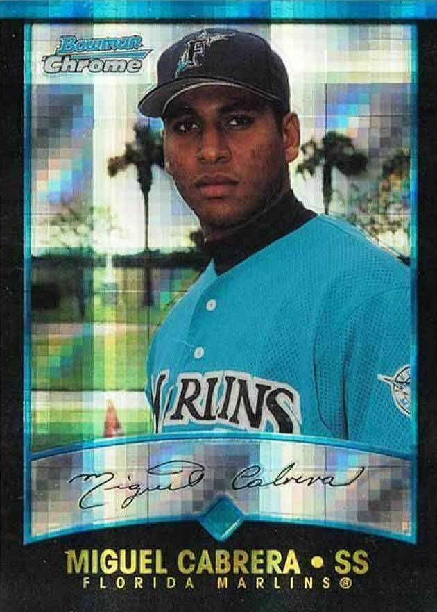 2001 Bowman Chrome  Miguel Cabrera #259 Baseball Card