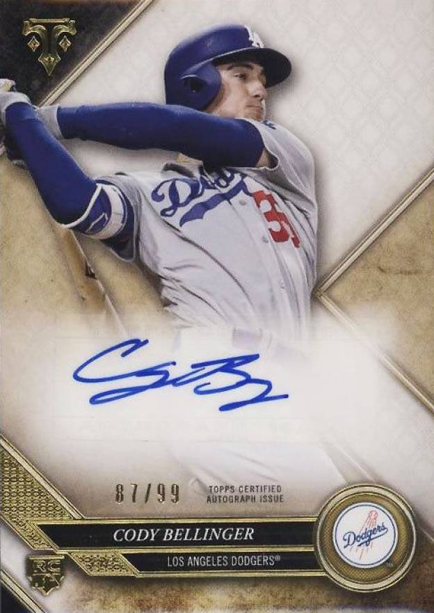 2017 Topps Triple Threads Rookie Autograph Cody Bellinger #RA-CB Baseball Card