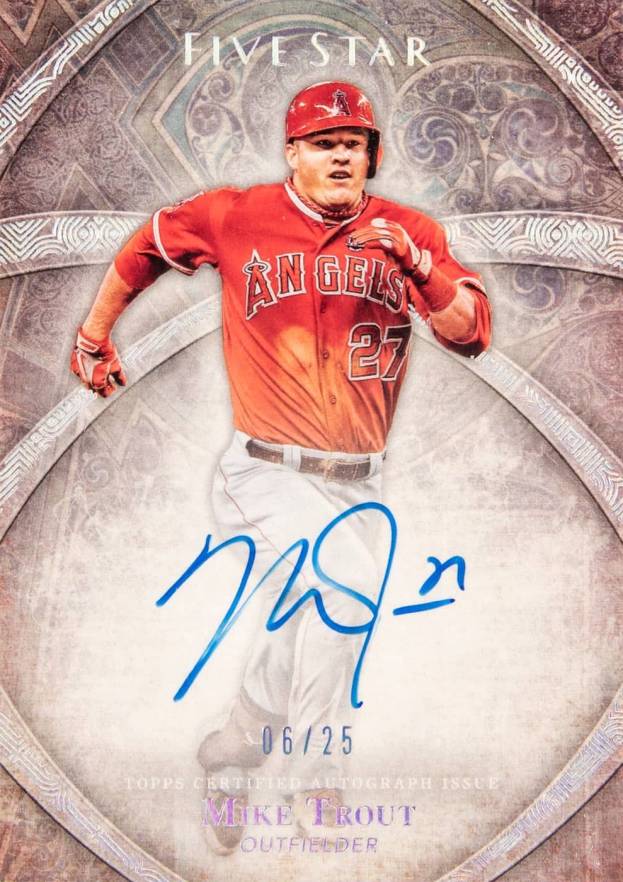 2014 Topps Five Star Autographs Mike Trout #FSAMT Baseball Card