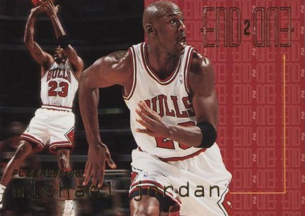1995 Fleer End to End Michael Jordan #9 Basketball Card