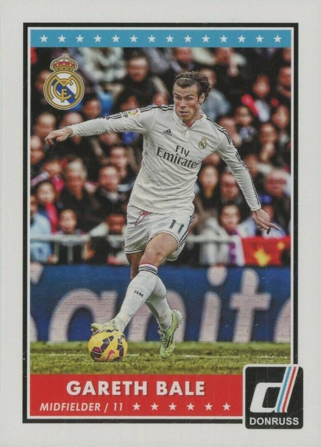 2015 Panini Donruss Gareth Bale #2 Soccer Card